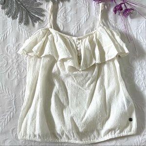 NEW roxy flounce tank top blouse